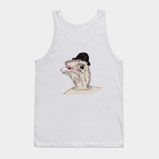 ostrich with hat drawing Tank Top